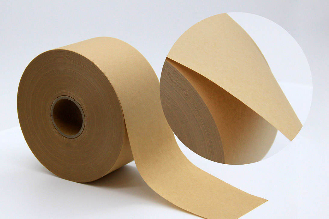 Cinta de papel kraft reciclable activada por agua