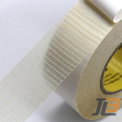 Cinta industrial de unión acrílica reforzada con fibra de vidrio de doble cara de alta resistencia