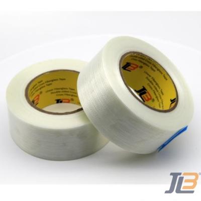 JLT-615 Cinta de Embalaje de Filamento Cruzado de Fibra de Vidrio Bidireccional de Uso Rudo
