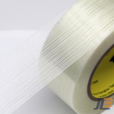 Cinta de Embalaje Industrial Transparente Reforzada con Fibra de Vidrio para Fardos Pesados
