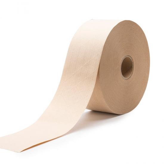 JLN-8780 Cinta de Papel Gomada Activada por Agua Natural Reforzada