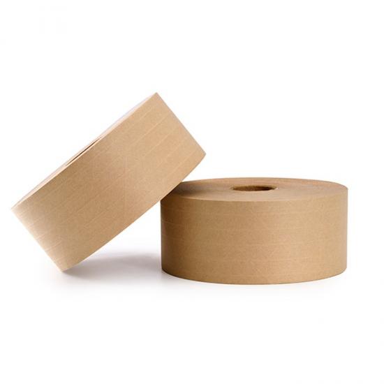JLN-8780 Cinta de Papel Gomada Activada por Agua Natural Reforzada