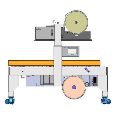 KN-353 Precintadora semiautomática de cajas con cinta engomada activada por agua